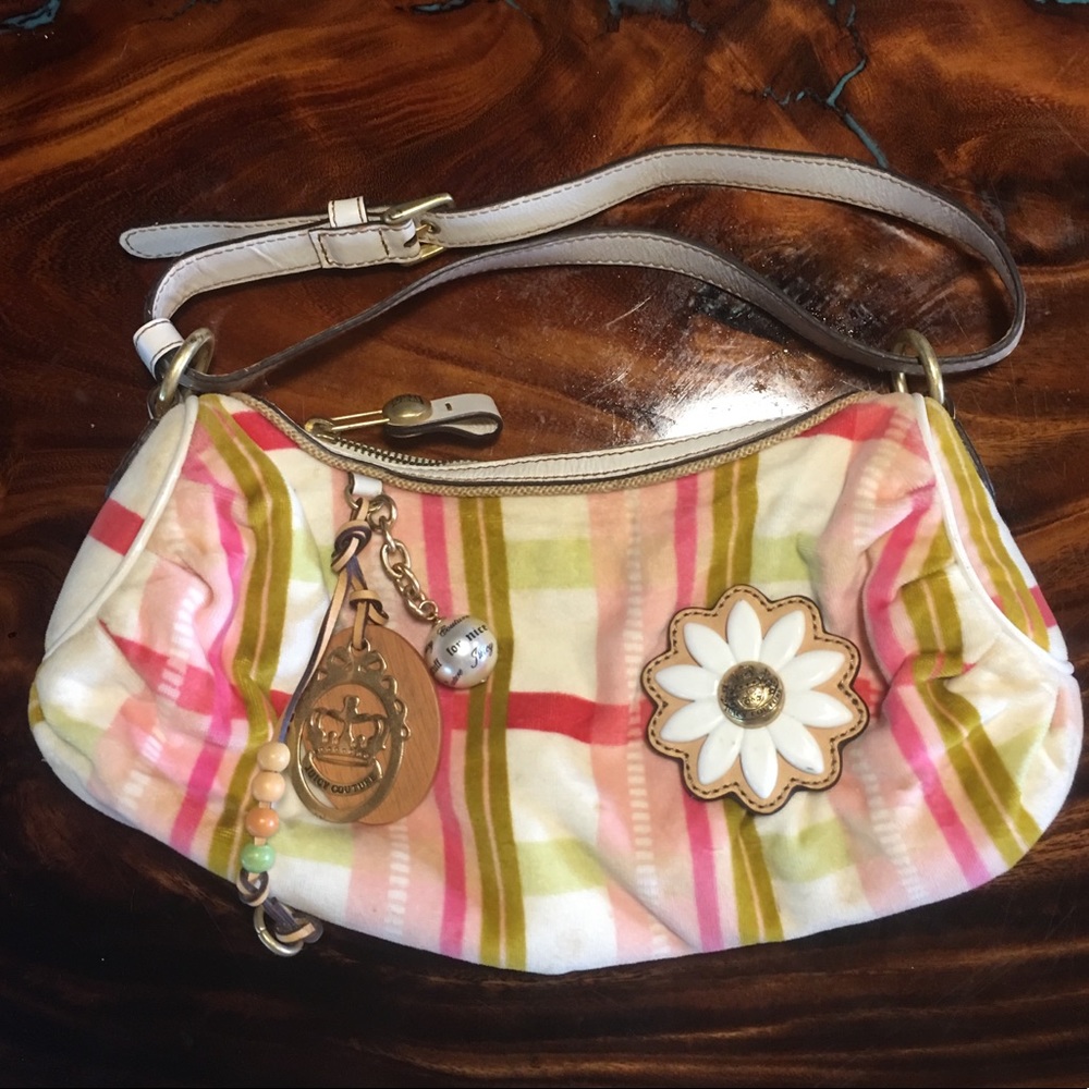 COPY - Juicy Couture Velour Spring Summer Plaid hobo